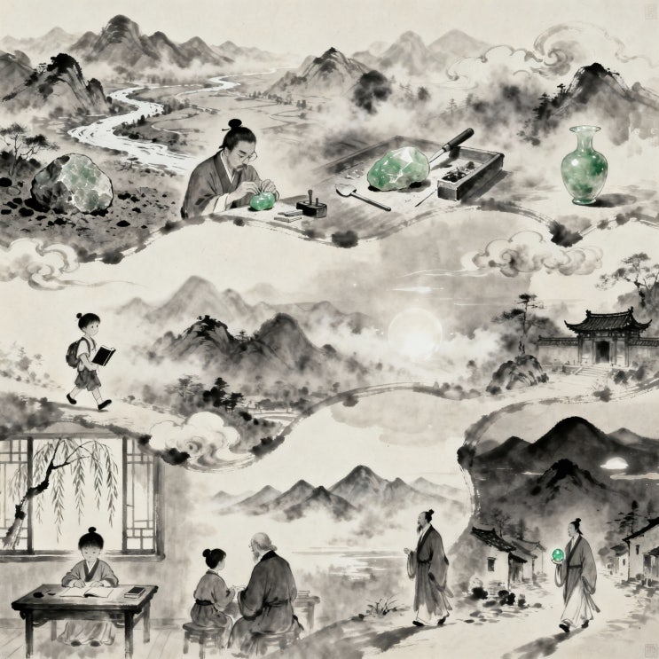 그림 삼자경 완벽 해설, 삼자경 7장 빛나는 보석의 비밀