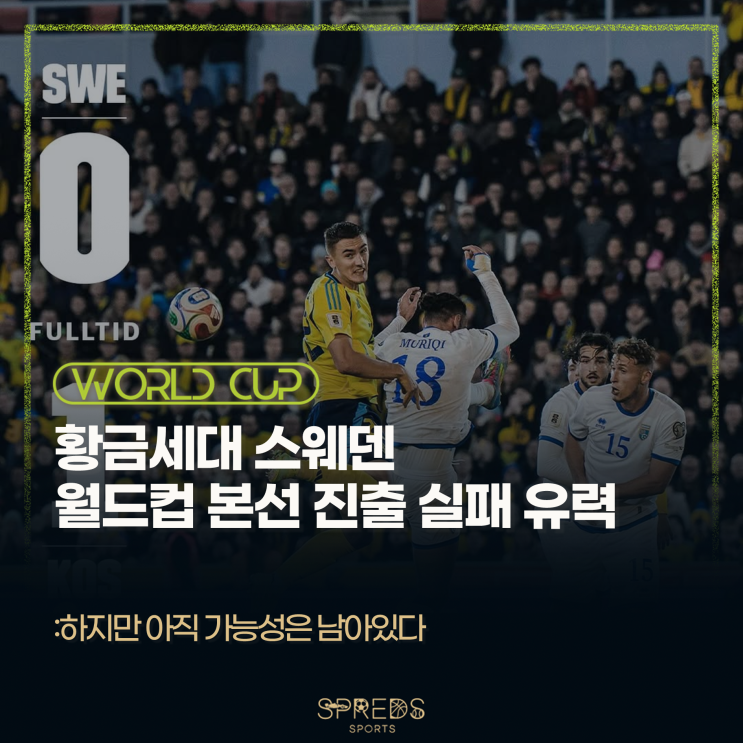 이적료 '4,000억' 공격진을 보유한 스웨덴이 <b>월드컵 진출 실패</b>... 