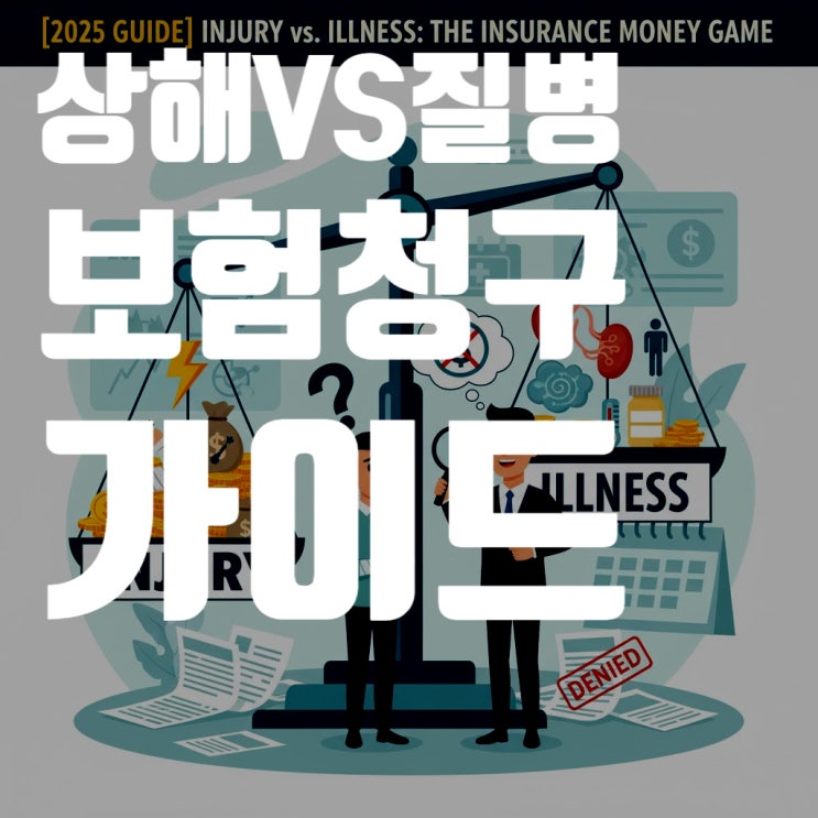  [2025년 최신판] 상해 vs 질병, 상해 질병 분쟁 애매할 때 보험금 100% 받는 법 (휴유 장애, 기왕증)