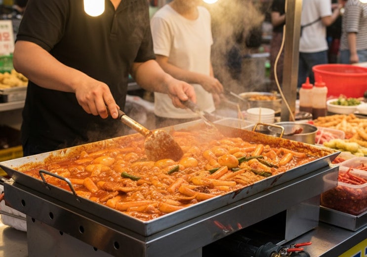  사업장의 떡볶이 메뉴의 추가와 창업의 성공을 위한 필수 아이템! LPG LNG 가스식 떡볶이판!