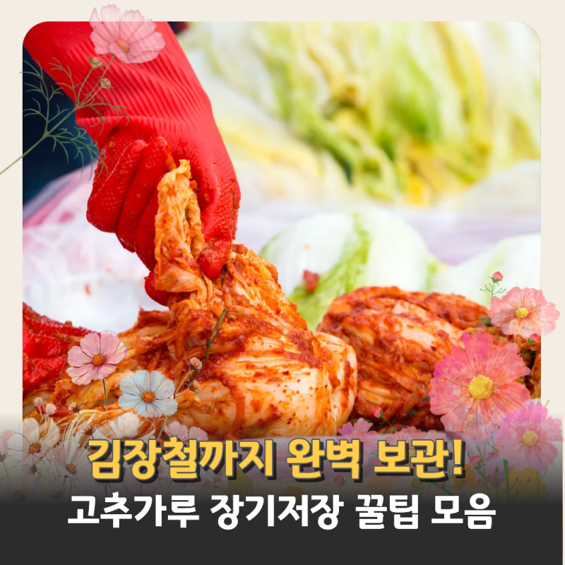 고추가루 장기 보관법 냉장 냉동 보관 방법