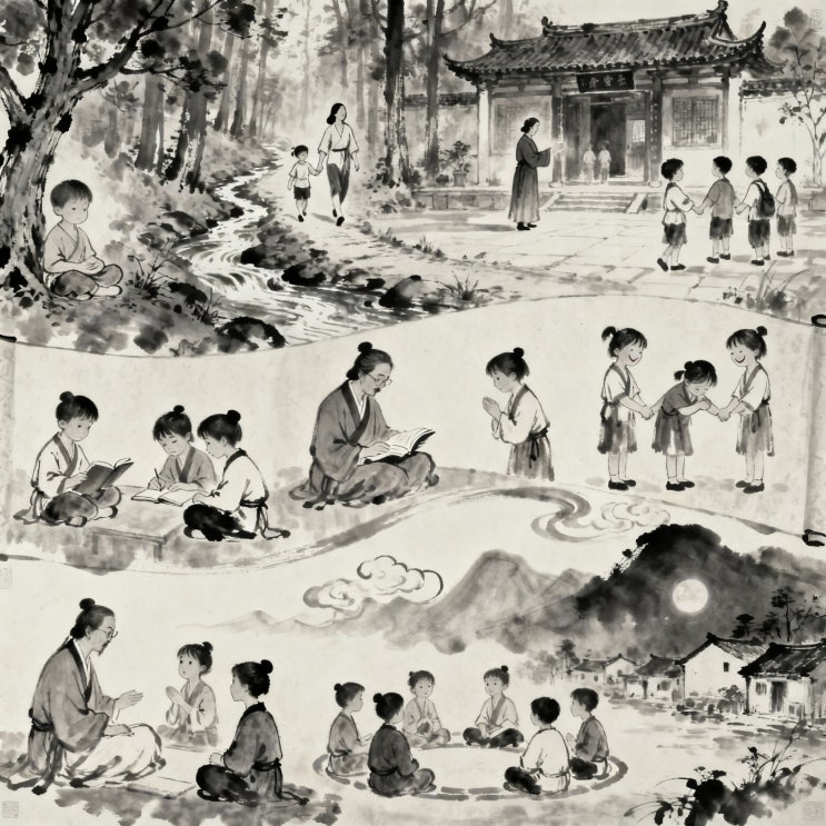  그림 삼자경 완벽 해설, 삼자경 8장 모든 배움의 첫걸음