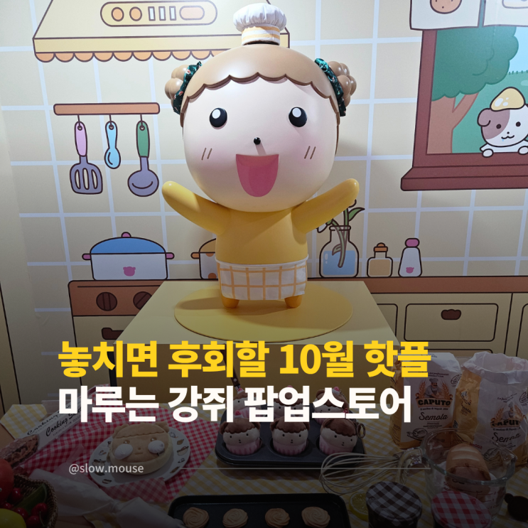 10월 잠실 핫플! 마루는 강쥐 베이커리 팝업의 모든 것