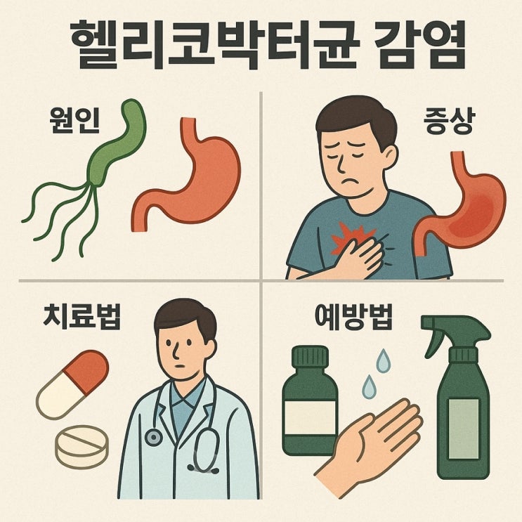  헬리코박터균 완벽 정리 감염 원인, 증상, 치료법, 재발 예방까지 한눈에!