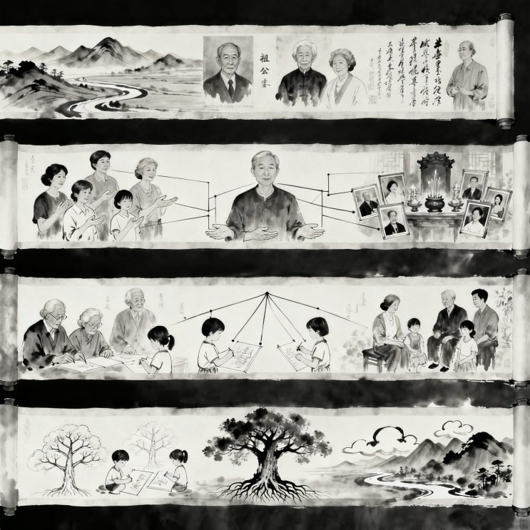  그림 삼자경 완벽 해설, 삼자경 23장 가족의 뿌리와 나의 자리