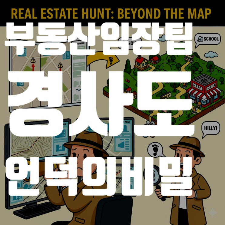  지도에 속지 마세요! 부동산 고수만 아는 임장 팁, 언덕과 동네 비밀 완벽 분석 (2025년 최신판)