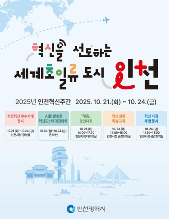 세계 초일류도시 인천을 향한 혁신의 한 주, ‘2025년 인천 혁신주간’ 개막