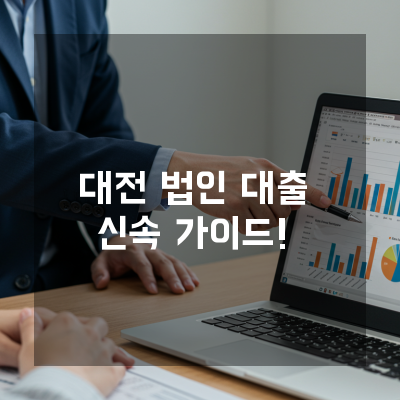  대전 법인사업자대출, 신속한 자금 확보를 위한 가이드라인