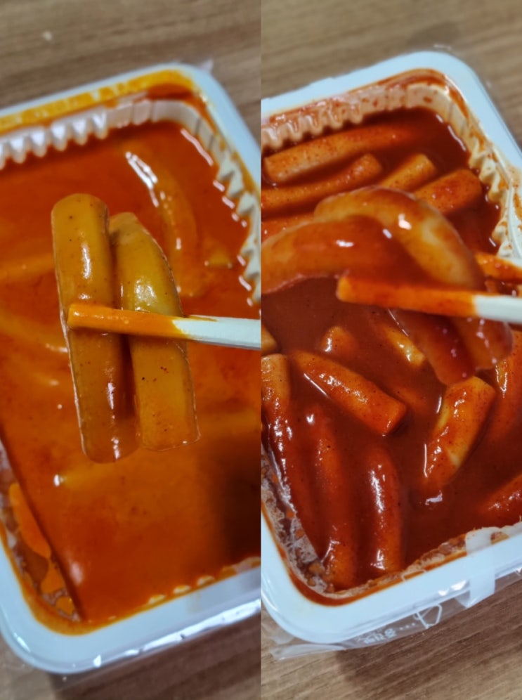  오늘은 신전떡볶이 마라로제떡볶이 순한맛 튀김오뎅 납작만두 크림치즈볼