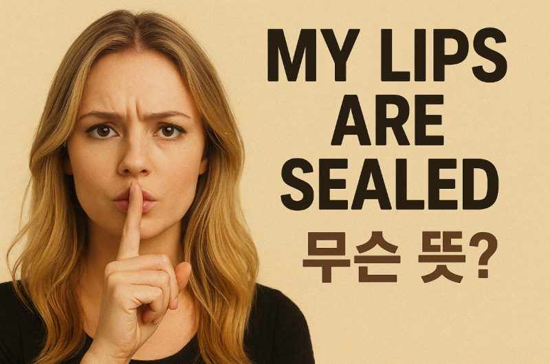 [미드 영어] "My lips are sealed" 무슨 뜻? │입 무거운 사람 필수 표현 (feat. 가십걸)