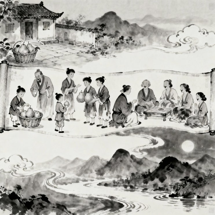  그림 삼자경 완벽 해설, 삼자경 10장 공융의 배 이야기