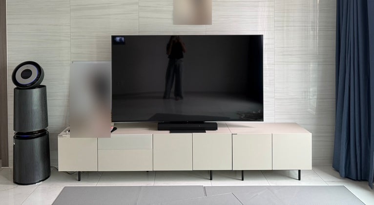 한샘 디어 오보에 거실장 세트 260cm 75인치 TV장으로 사용 딱!
