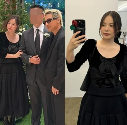  엄마로 지내는 아름다운 모습에 응원을! 결혼식에서 민효린, 블랙 하객룩 근황 공개