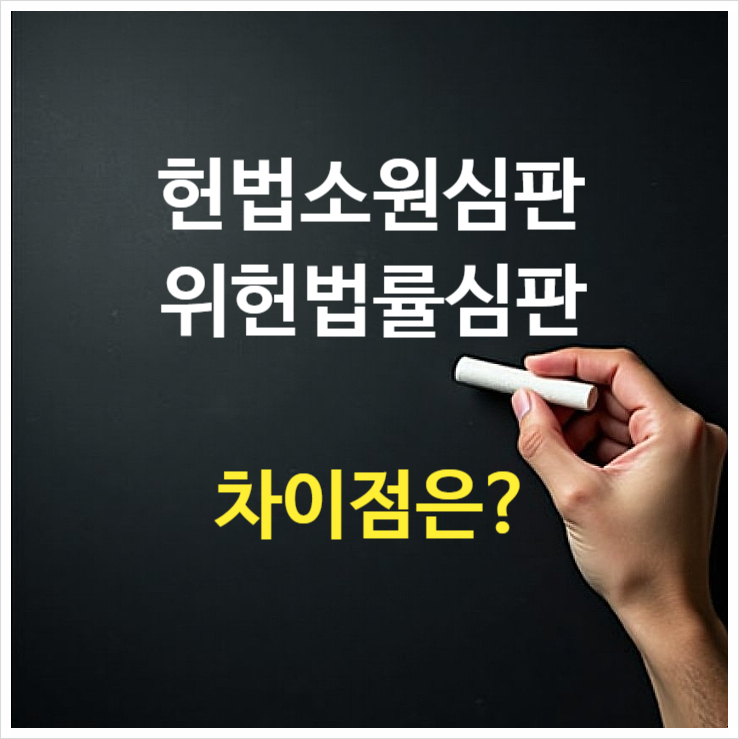  헌법재판소 역할 심판유형 분석: 위헌법률심판과 헌법 소원의 차이점