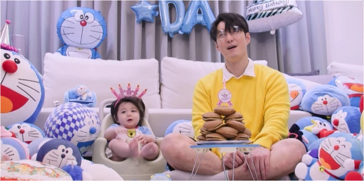  심형탁 하루 에몽이 변신! 최지우가 감탄한 역대급 생일 파티 현장
