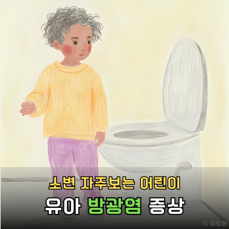 유아 어린이 방광염 원인 소변자주보는 증상 치료
