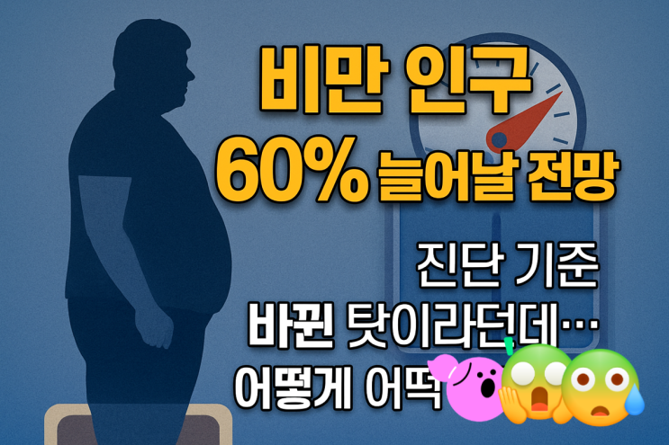  “비만 인구 60% 늘어날 전망” — 진단 기준 바뀐 탓이라던데… 실제로 어떻게 바뀌었을까?