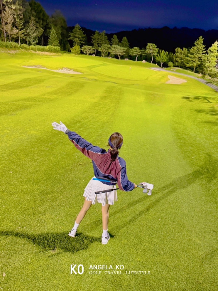  용인 골프장 한원cc 고구려 신라 코스 3부 노캐디 야간 라운딩 후기