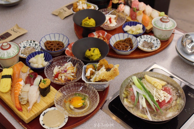  신촌역 밥집 스시도쿠 주차 가능한 현대백화점 식당가 일식 초밥 맛집