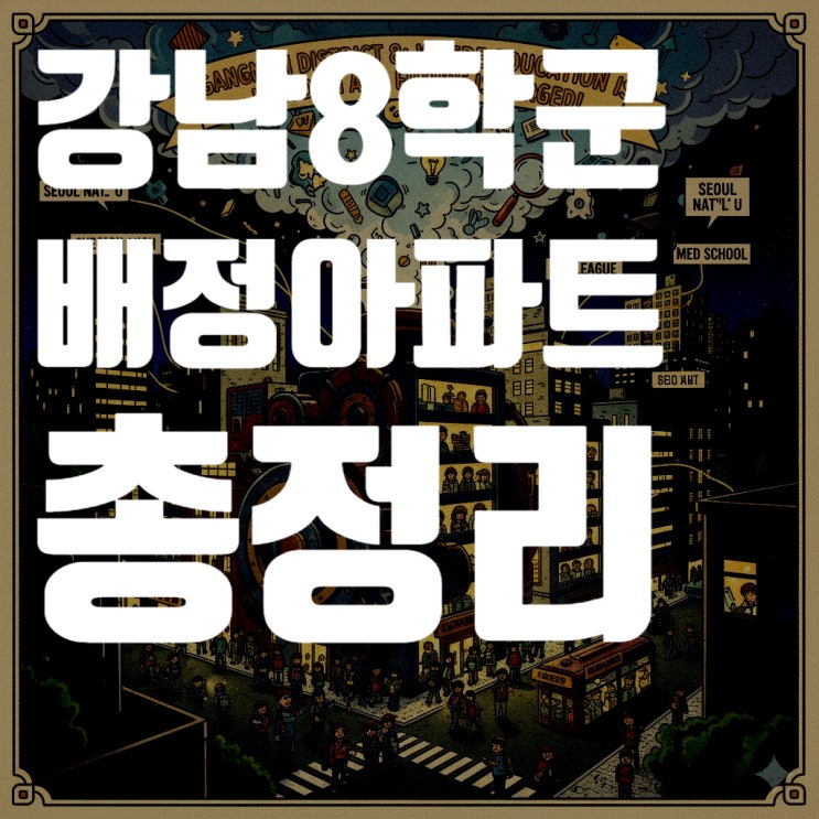  강남 8학군 총정리 (2025년 최신): 경기고, 휘문고부터 학군 아파트, 배정 방법까지 모든 것