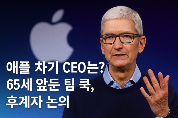  애플 차기 CEO는 누구? … 65세 맞는 팀 쿡, 후계자 물망 인물들