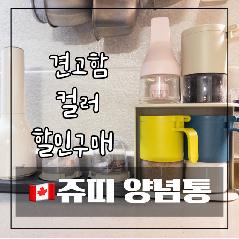 쥬띠 양념통 오일병 유리양념통추천 내돈내산 집들이선물