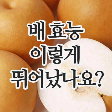  배의효능 이렇게 뛰어났나요? 도라지와 함께면 효과가 2배!