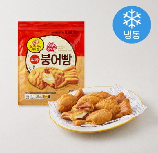  “오뚜기 피자붕어빵 (냉동) – 꼬리까지 속 꽉! 에어프라이어 & 전자레인지 조리 가능”