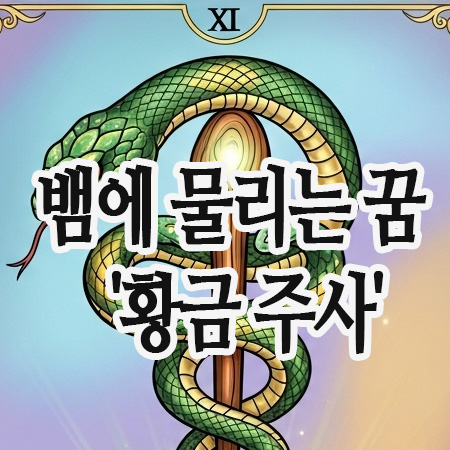  뱀에 물리는 꿈 : 독이 아닌 '황금 주사'