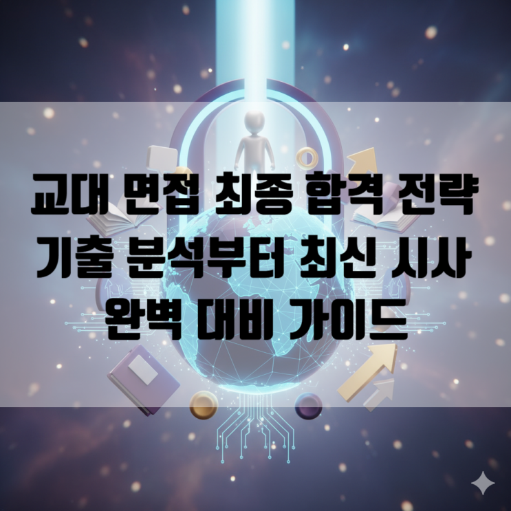  [세종시 면접] 교대 면접 합격 전략: 기출 분석부터 최신 시사 완벽 대비