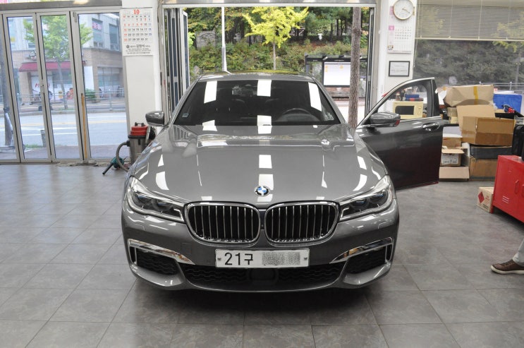  용인인 분당 판교 BMW 7시리즈 G12 로직7 앰프 고장수리 - 수원테크(수입차오디오 AV 모니터 전문)