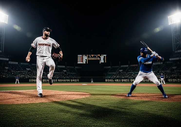 한화 이글스 vs 삼성 라이온즈 <b>플레이오프</b>: <b>류현진</b>, 폰세... 