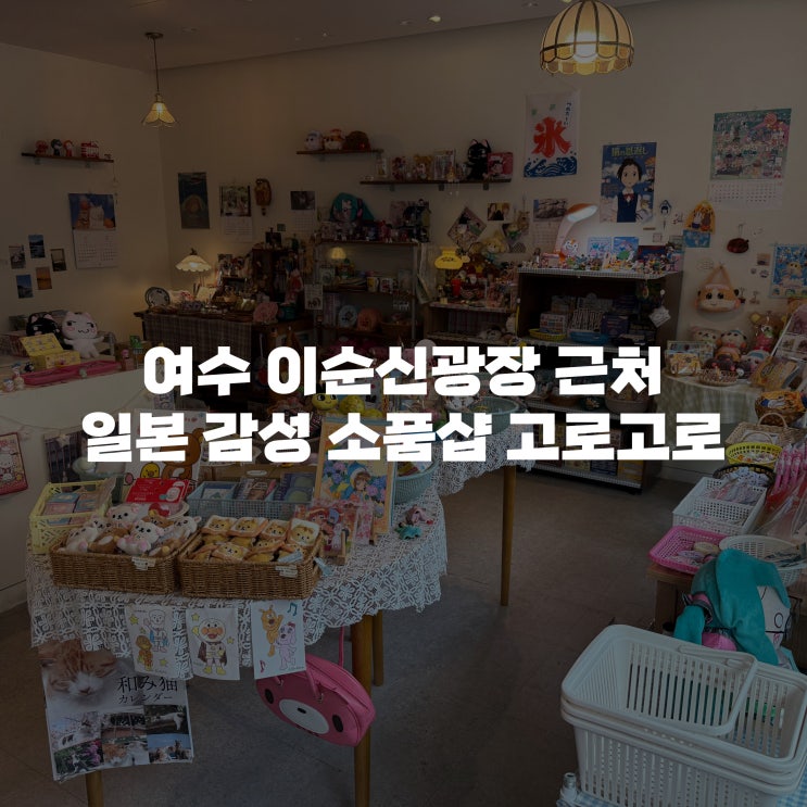  [여수 소품샵 추천] 여수 이순신광장 소품샵 고로고로 방문 후기 주차