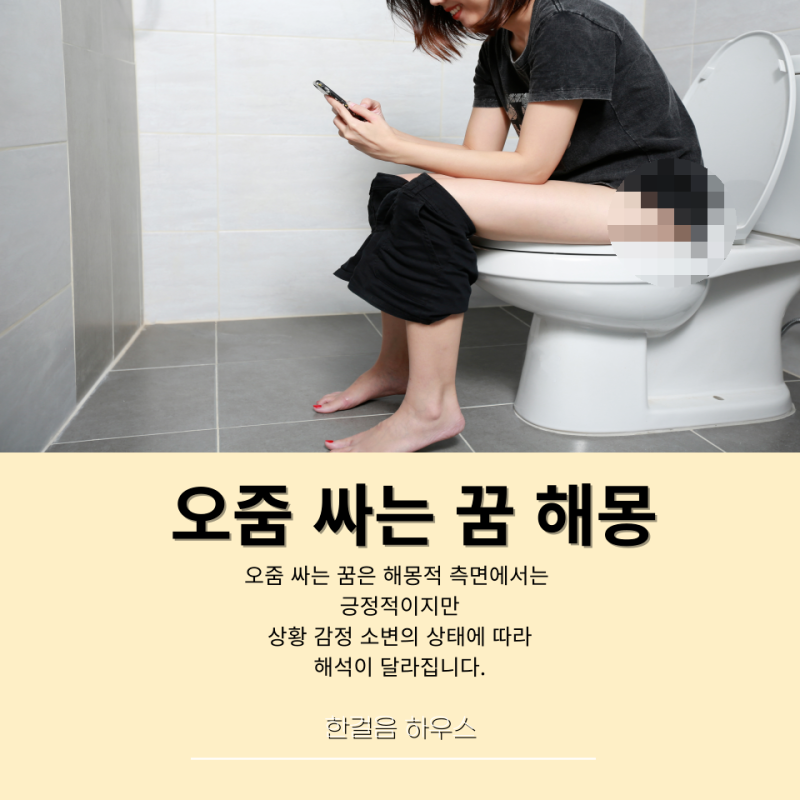 오줌 싸는 꿈 상황별 다양한 꿈 해몽 해석