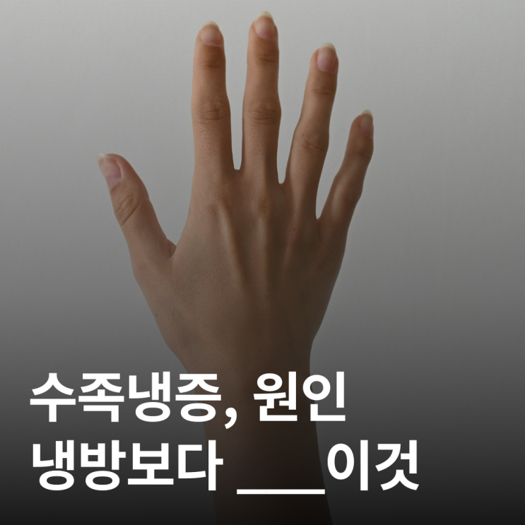  겨울철 수족냉증 체질, 지금부터 이렇게 개선하세요