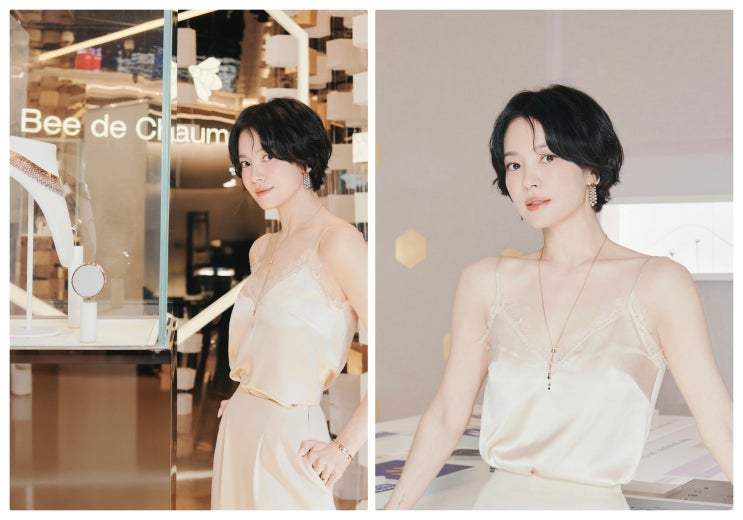  송혜교, 에비뉴엘 '비 드 쇼메(Bee de Chaumet)'팝업스토어 참석