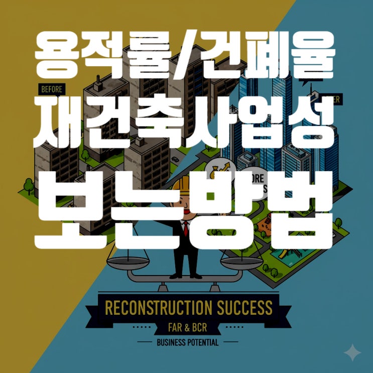  재건축 용적률과 건폐율, 이것만 알면 사업성이 보인다 (2025년 최신 정보 완벽 가이드)