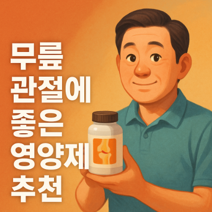  무릎 관절에 좋은 영양제 추천, 통증 완화 및 연골 건강 관리
