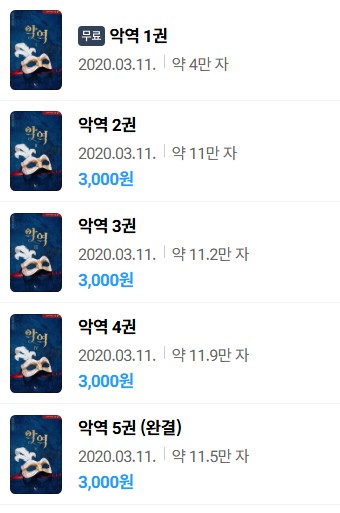  표지 변경) 한시원(pshaw)-악역 (재출간)
