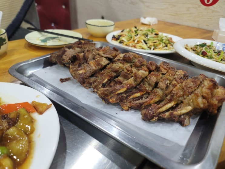  옌타이 개발구 동북요리집( 시타딘호텔 근처 체크인한날 밥먹기 좋은곳)