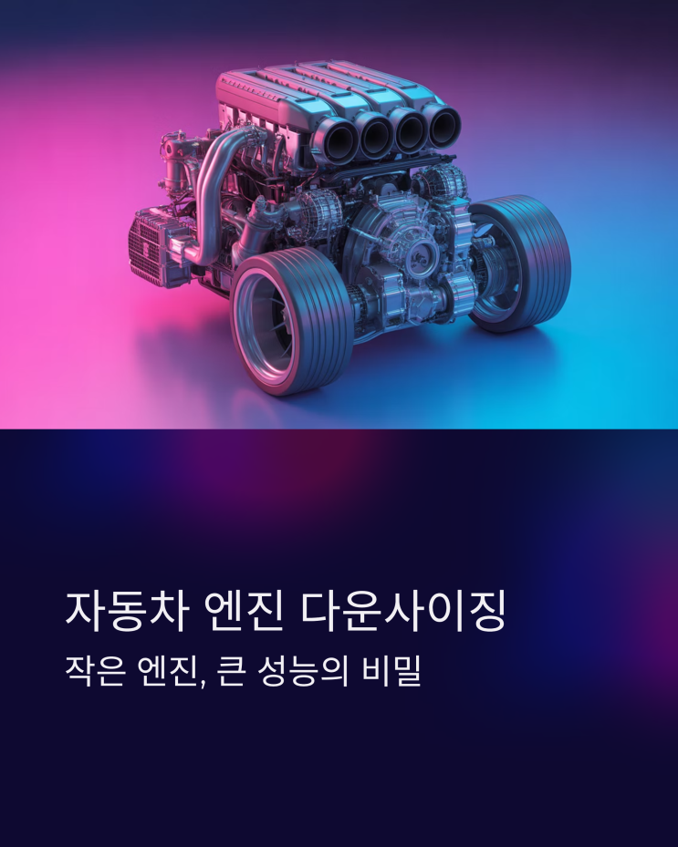 자동차 엔진 다운사이징, 효율과 성능 사이의 딜레마 완벽 분석