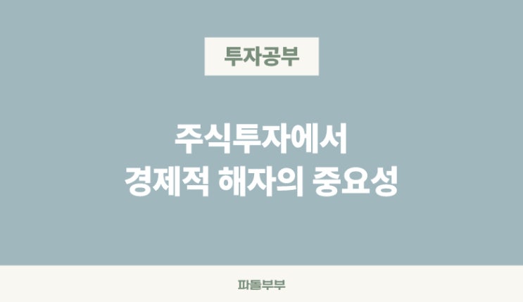  워렌버핏 주식투자 경제적 해자란 종류 기업 예시 사례 뜻