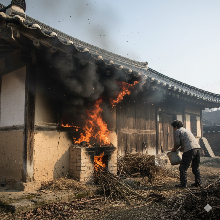 [화재 속보] 10월 16일  경산 단독주택 화재! 70대 여성 부상, 아궁이 불길의 위험성