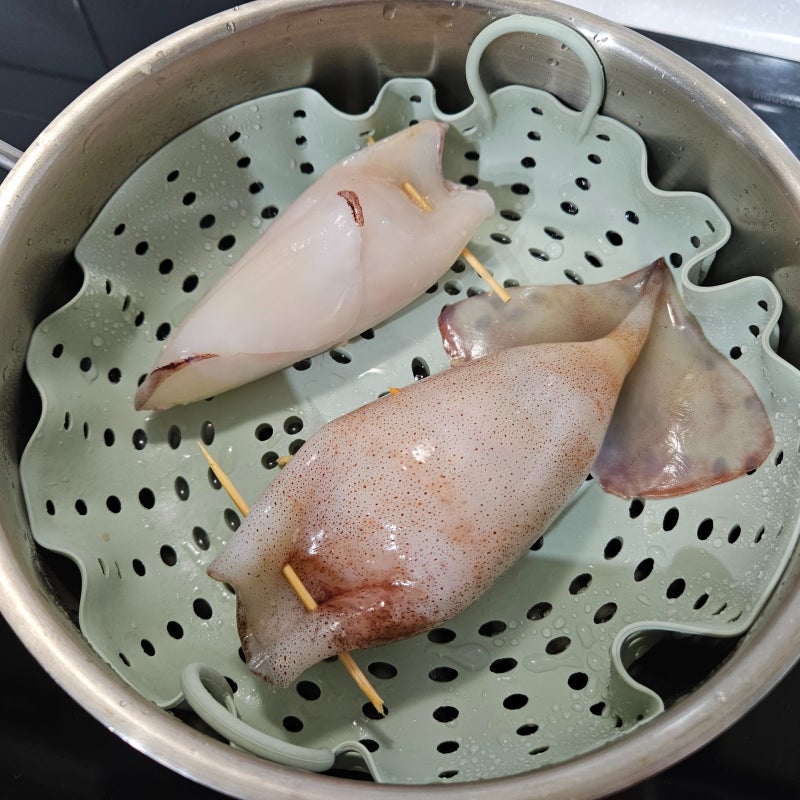 누룽지 오징어 순대 만들기