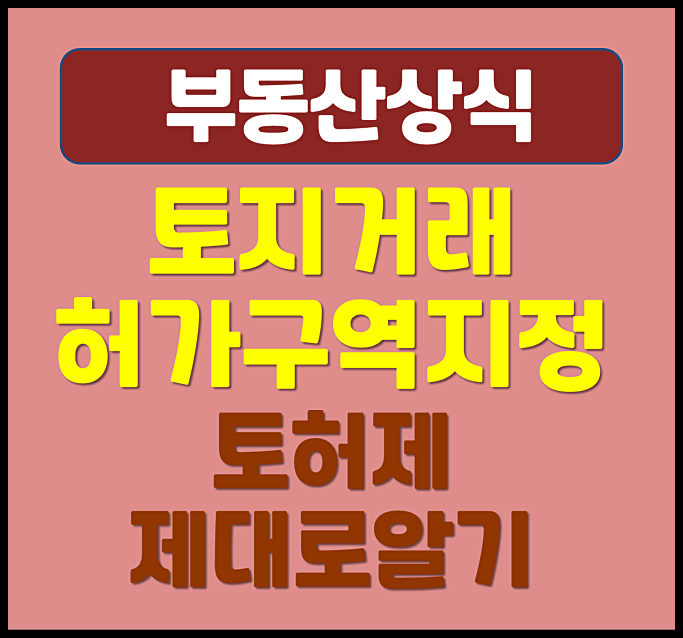  10 15 부동산대책 토지거래허가구역지정 토허제 뜻 제대로 알기