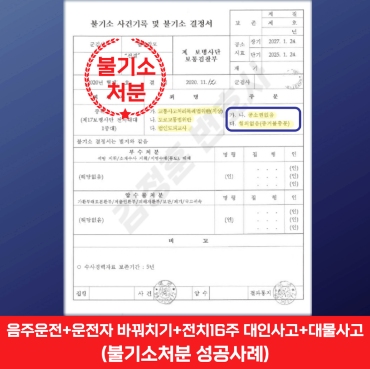  교통사고처리특례법위반(치상), 도로교통법위반, 범인도피교사 무죄 이끌어낸 수원용인 교통사고 변호사 사례