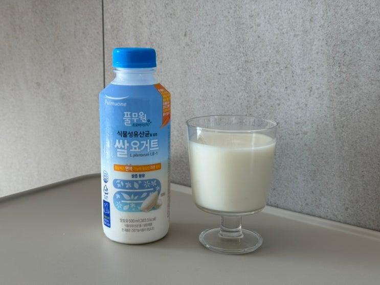  풀무원녹즙 식물성유산균 쌀요거트 500ml 대용량 출시! 부드러운 쌀즙에 나타데코코(코코넛과육)이 들어있어 더 맛있네!
