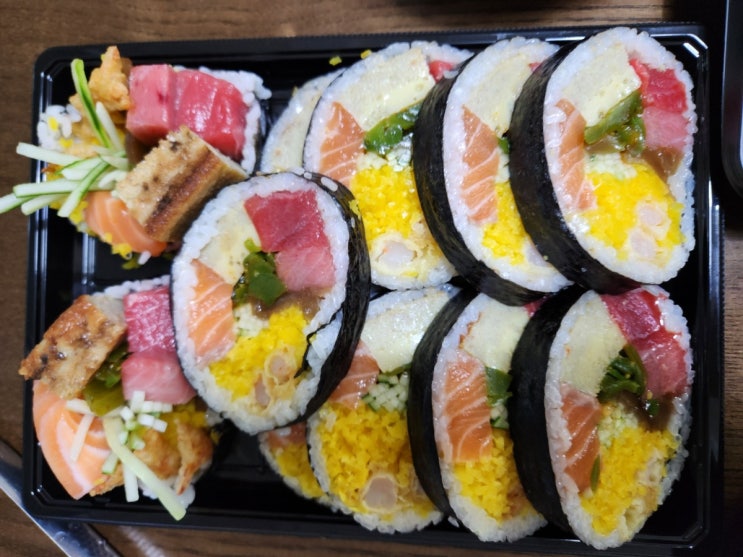  여수 현지인 맛집 내돈내산 학동 본부 참치 연어 후토마키 그리고 아이들이 좋아하는 로스카츠