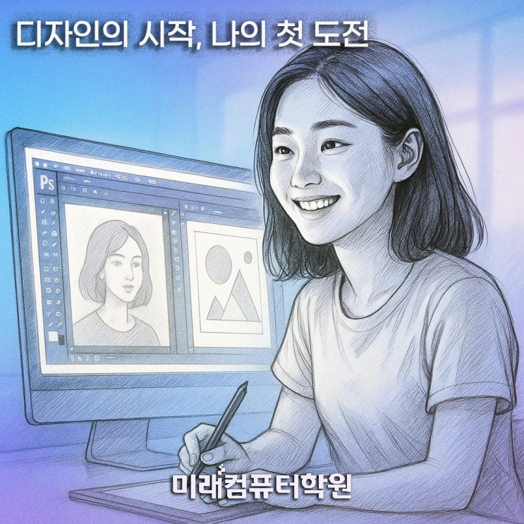  컴퓨터그래픽스운용기능사 실기 자격증취득 (일러스트·포토샵·인디자인) — 디자인 취업의 문이 열린다! 부산디자인학원