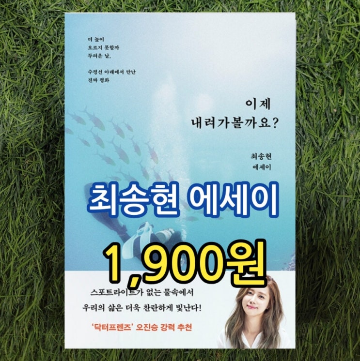  최송현 아나운서 에세이 이제 내려가볼까요? 1,900원 판매 닥터프렌즈 오진승 강력추천 중고책 중고서점